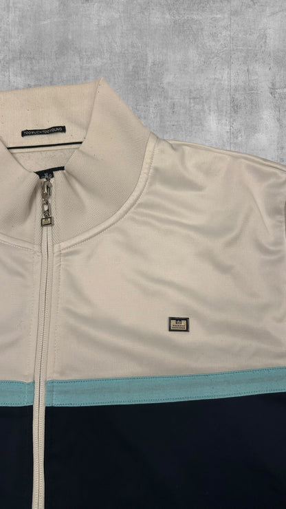 Weekend Offender Trainingsjacke Weiß Navy Blau XXL
