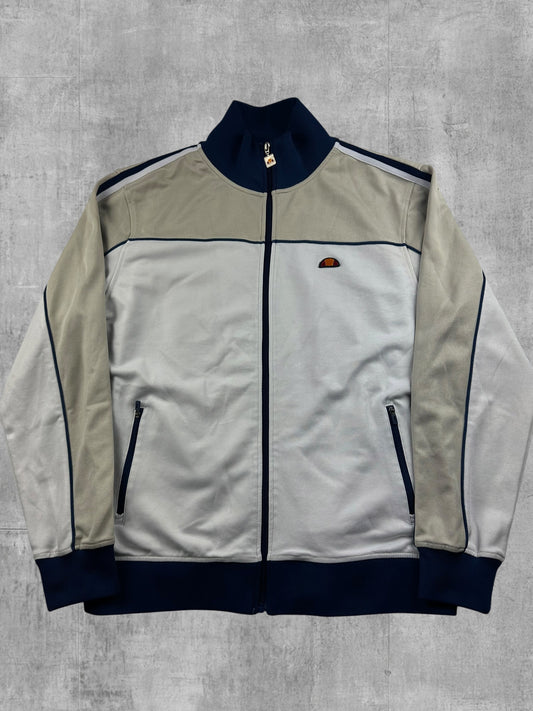 Ellesse Vintage Trainingsjacke Beige Blau XL