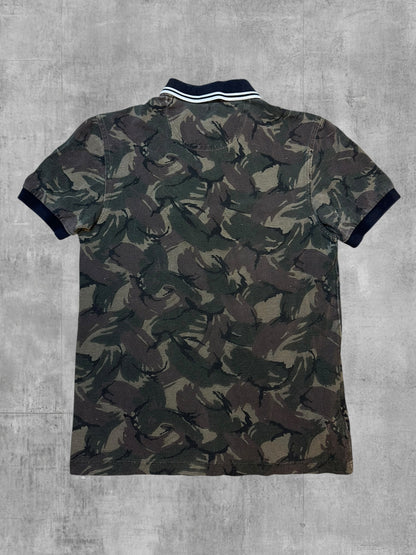 Fred Perry Polo Shirt Khaki Schwarz Weiß XS
