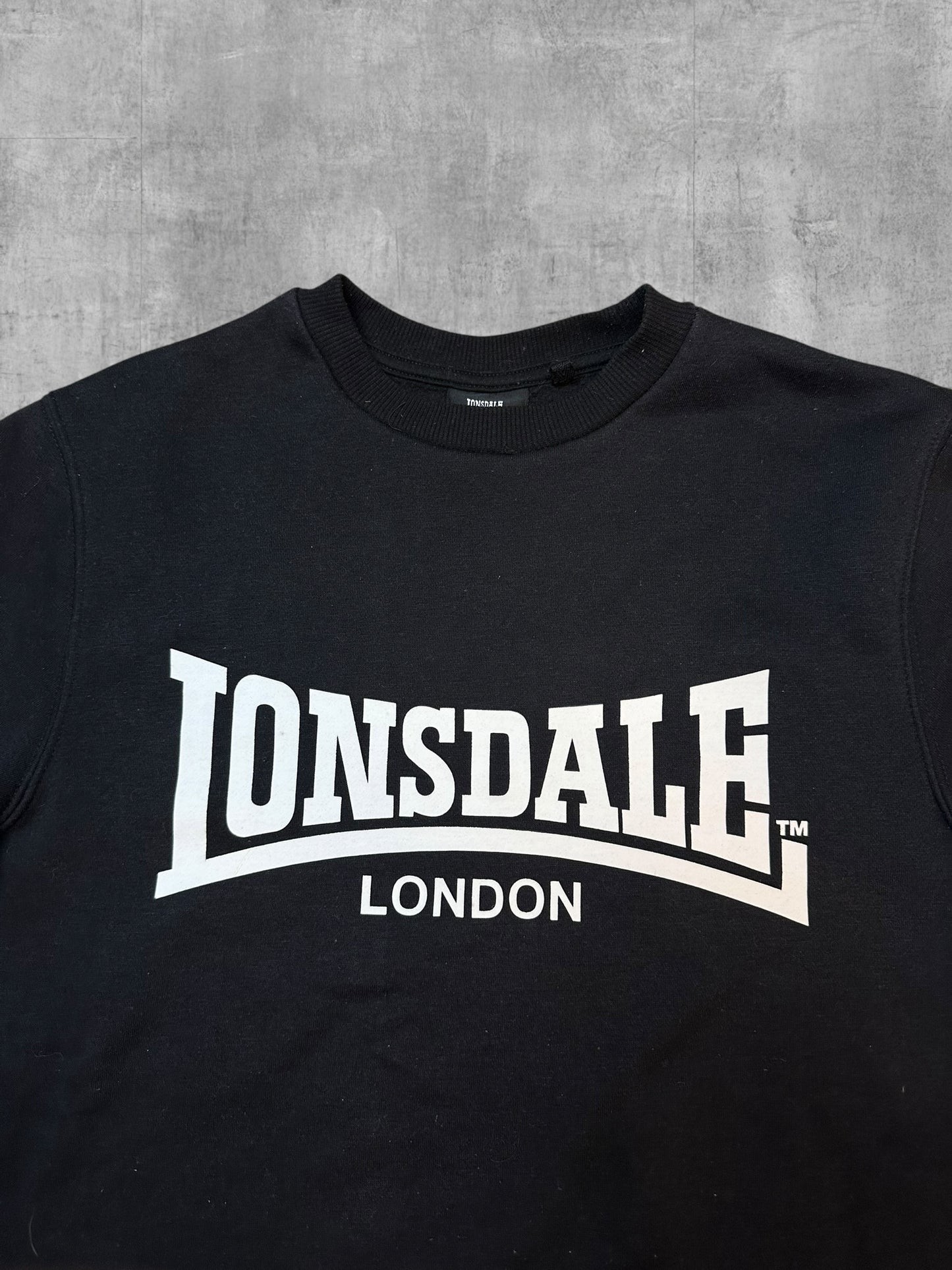 Lonsdale London Sweatshirt Schwarz Weiß M