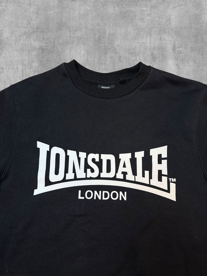 Lonsdale London Sweatshirt Schwarz Weiß M
