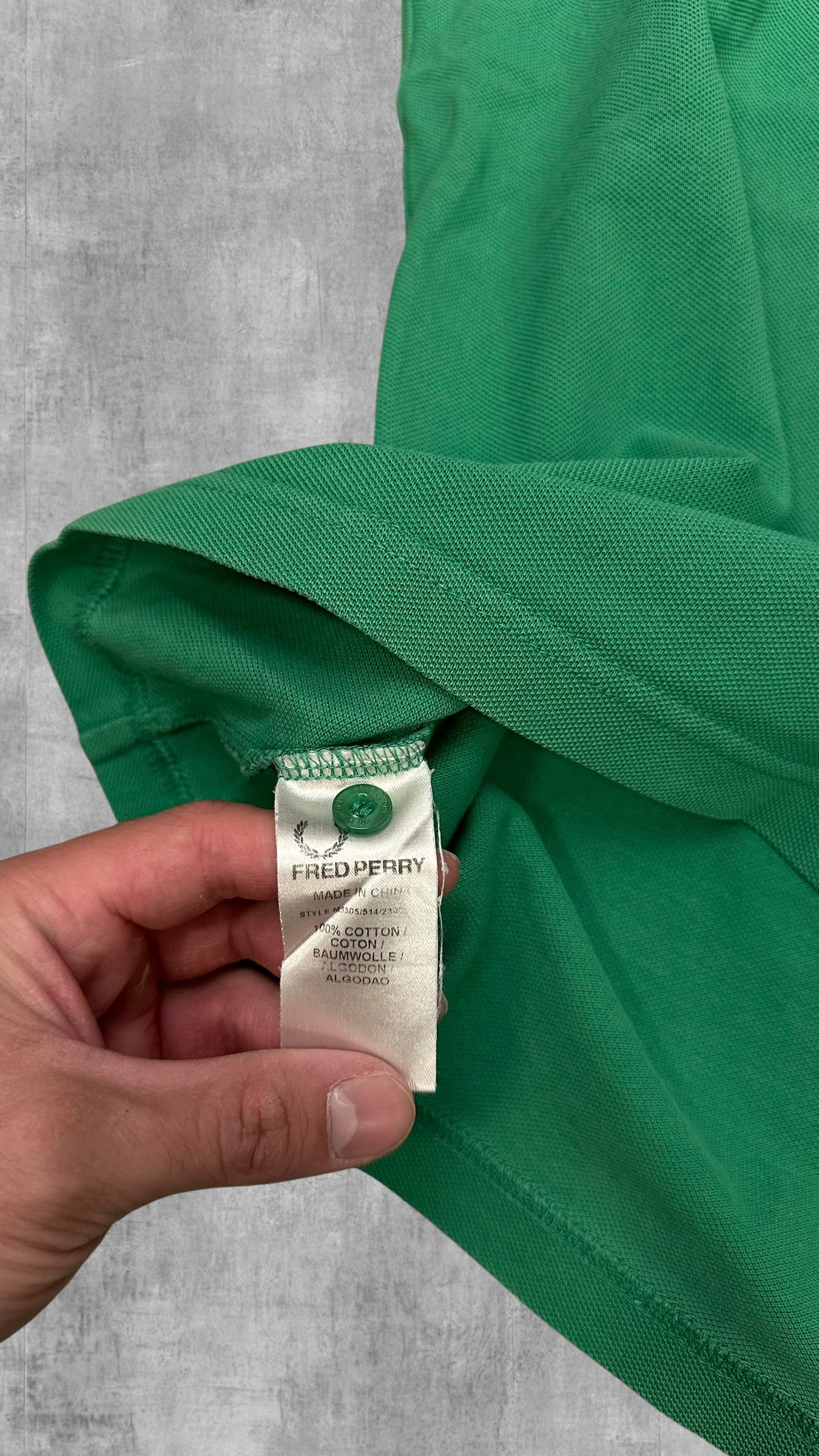 Fred Perry Polo Shirt Grün M