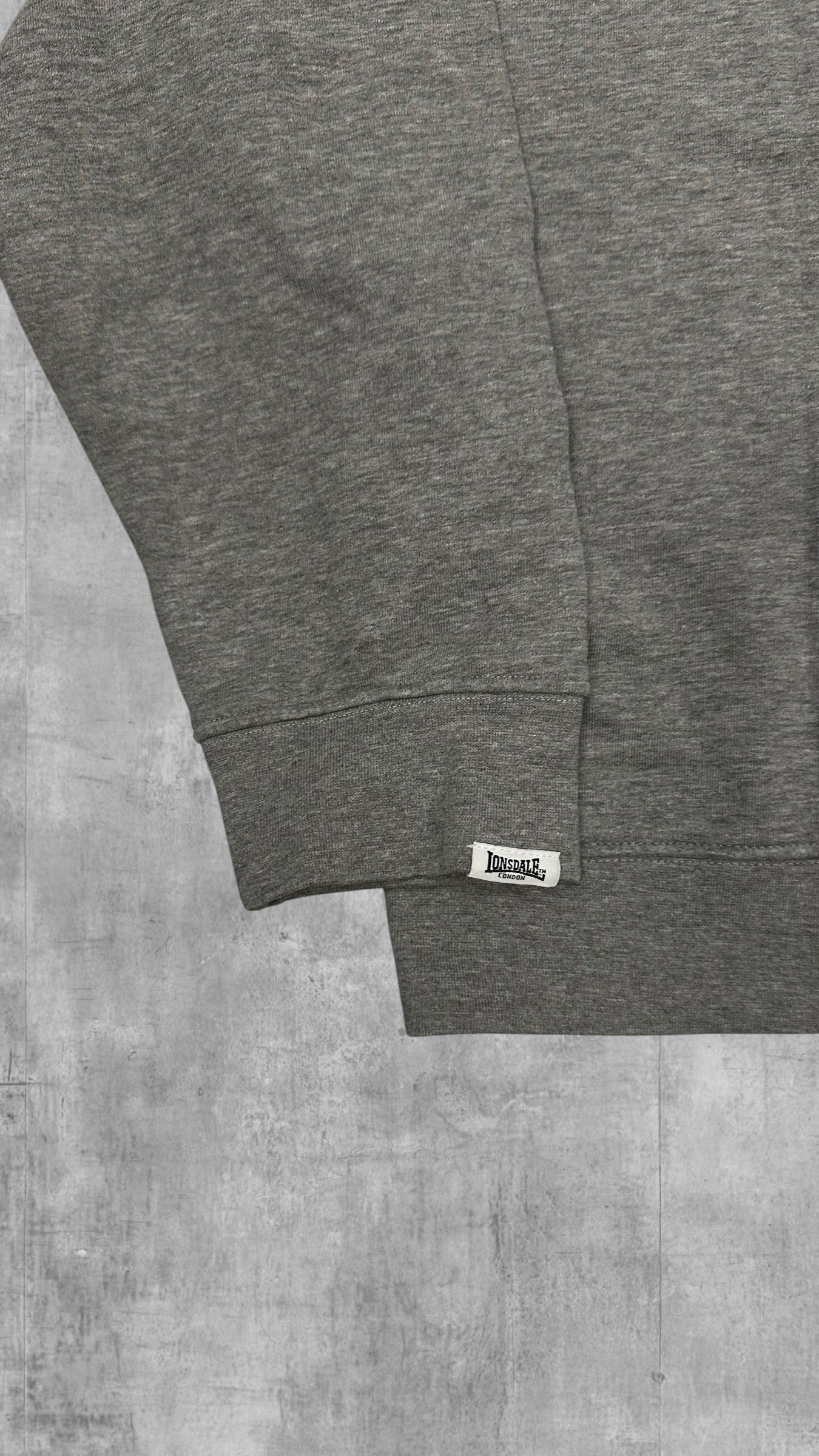 Lonsdale London Sweatshirt Grau Schwarz XL