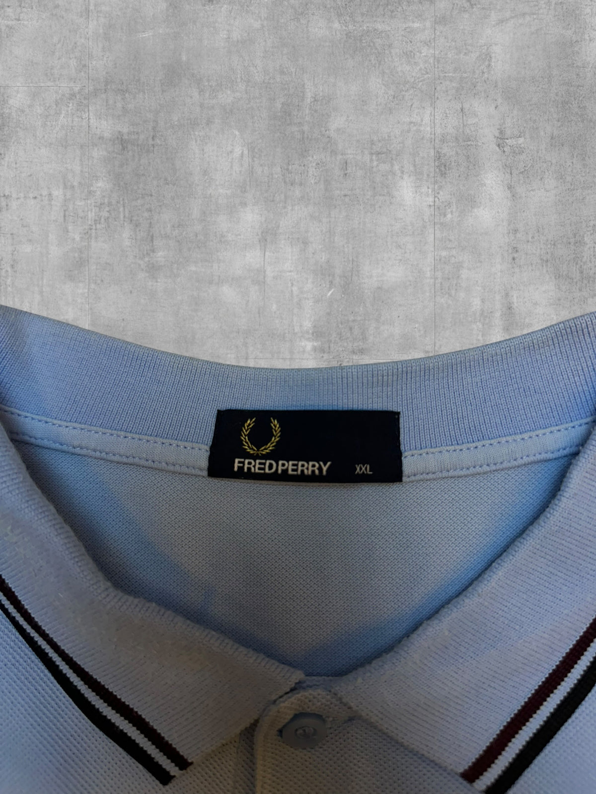 Fred Perry Polo Shirt Türkis Schwarz XXL