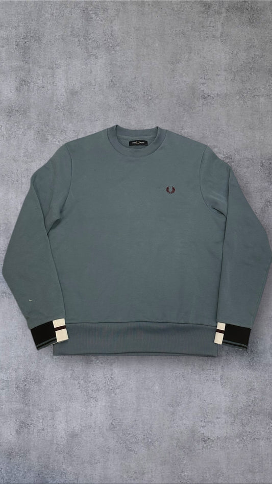 Fred Perry Sweatshirt Türkis M