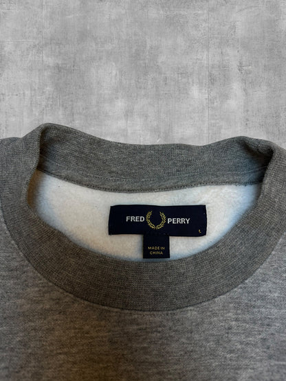 Fred Perry Sweatshirt Grau Schwarz Weiß L