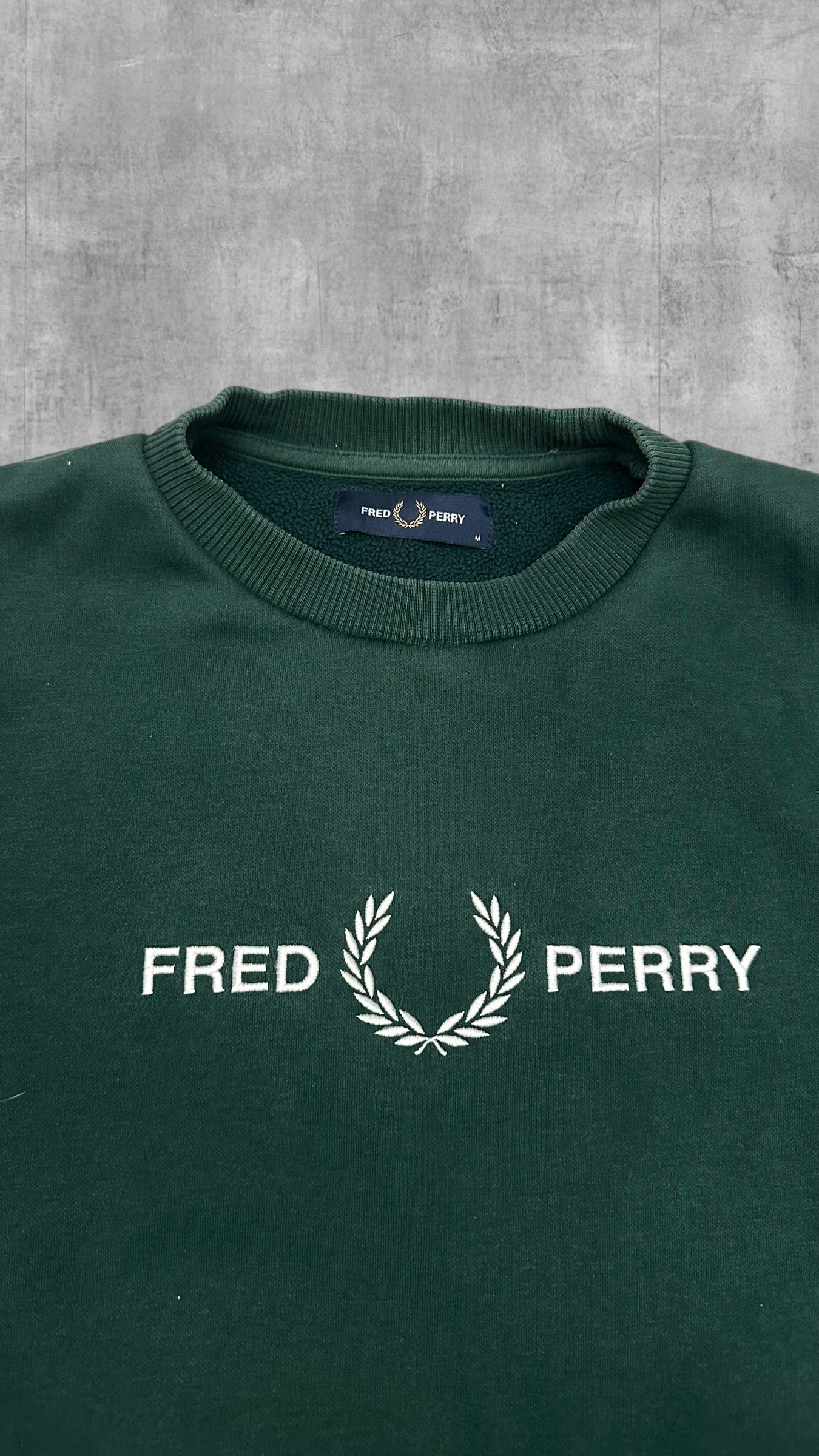 Fred Perry Sweatshirt Dunkelgrün M