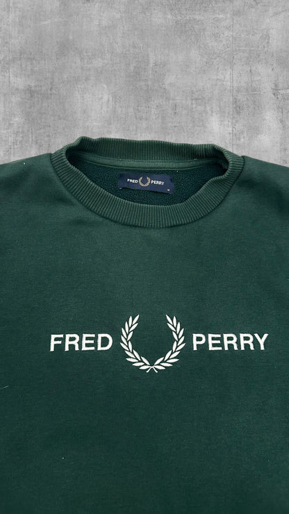 Fred Perry Sweatshirt Dunkelgrün M