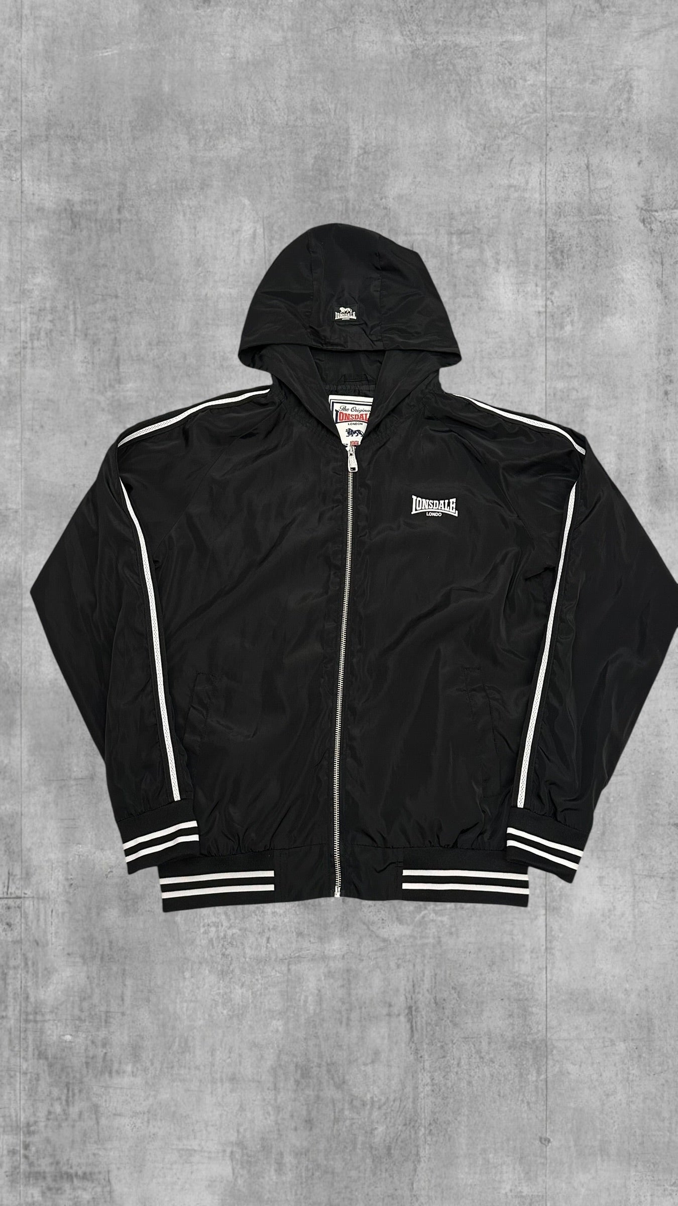 Lonsdale London Windbreaker taped Schwarz M