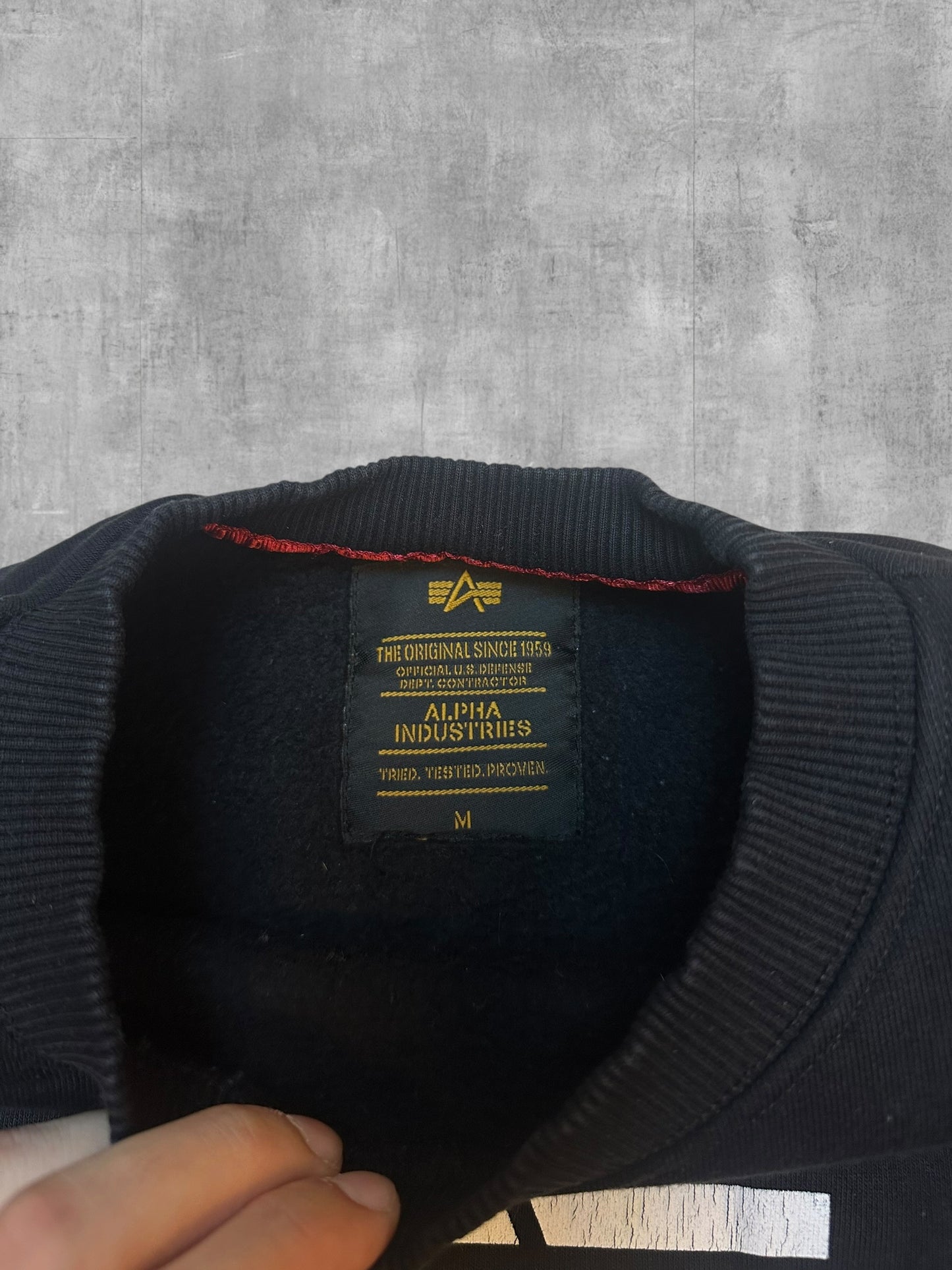 Alpha Industries Sweatshirt Schwarz M