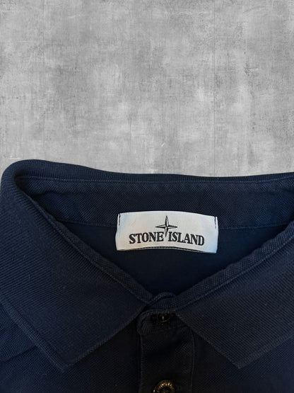 Stone Island Polo Shirt Schwarzblau L