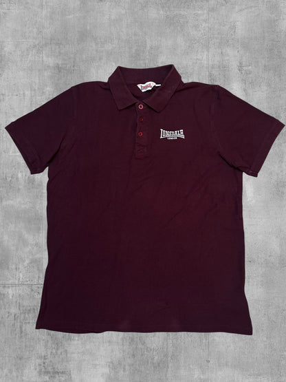 Lonsdale London Polo Shirt Weinrot L