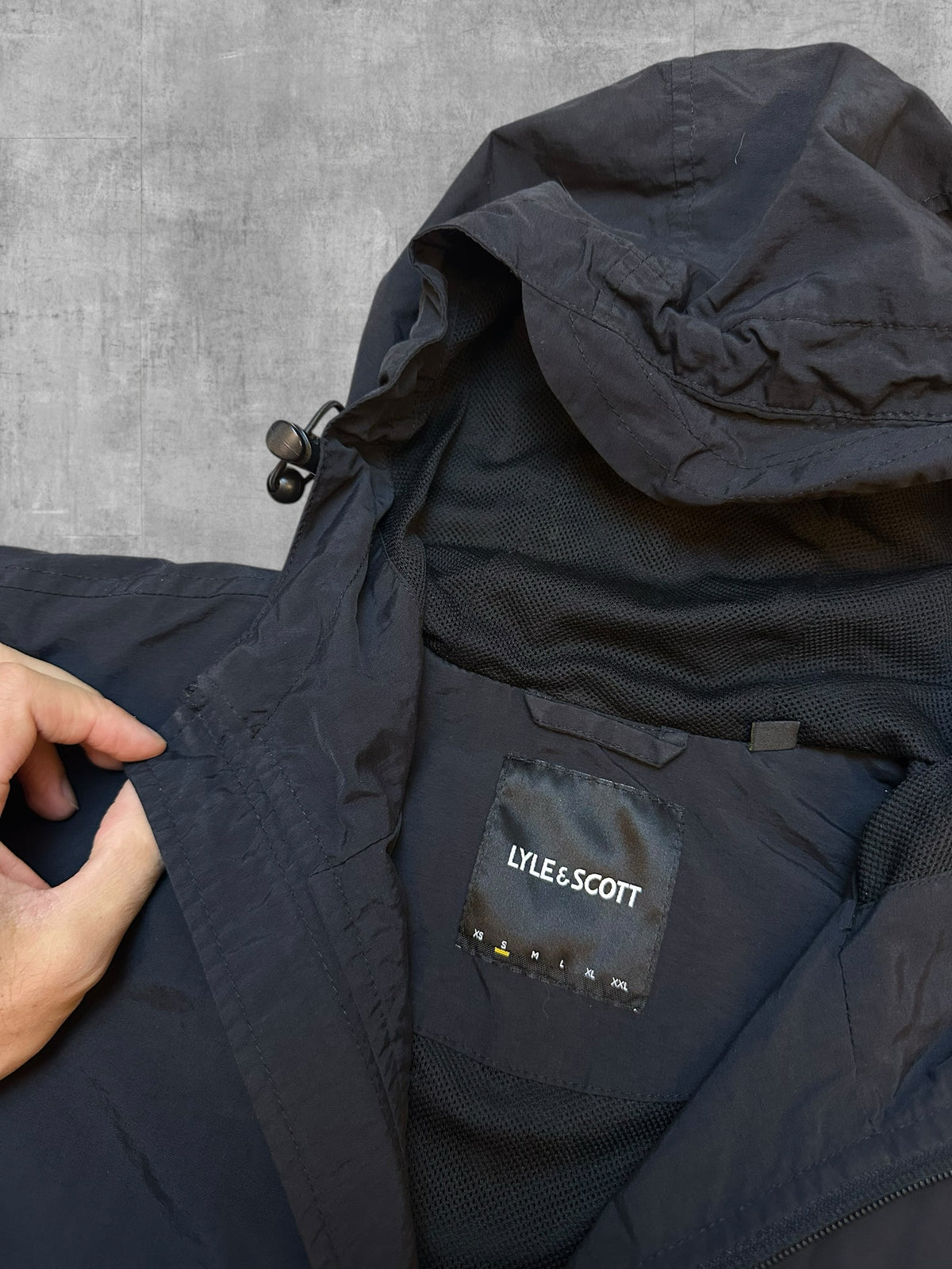 Lyle & Scott Windbreaker Regenjacke Schwarz S