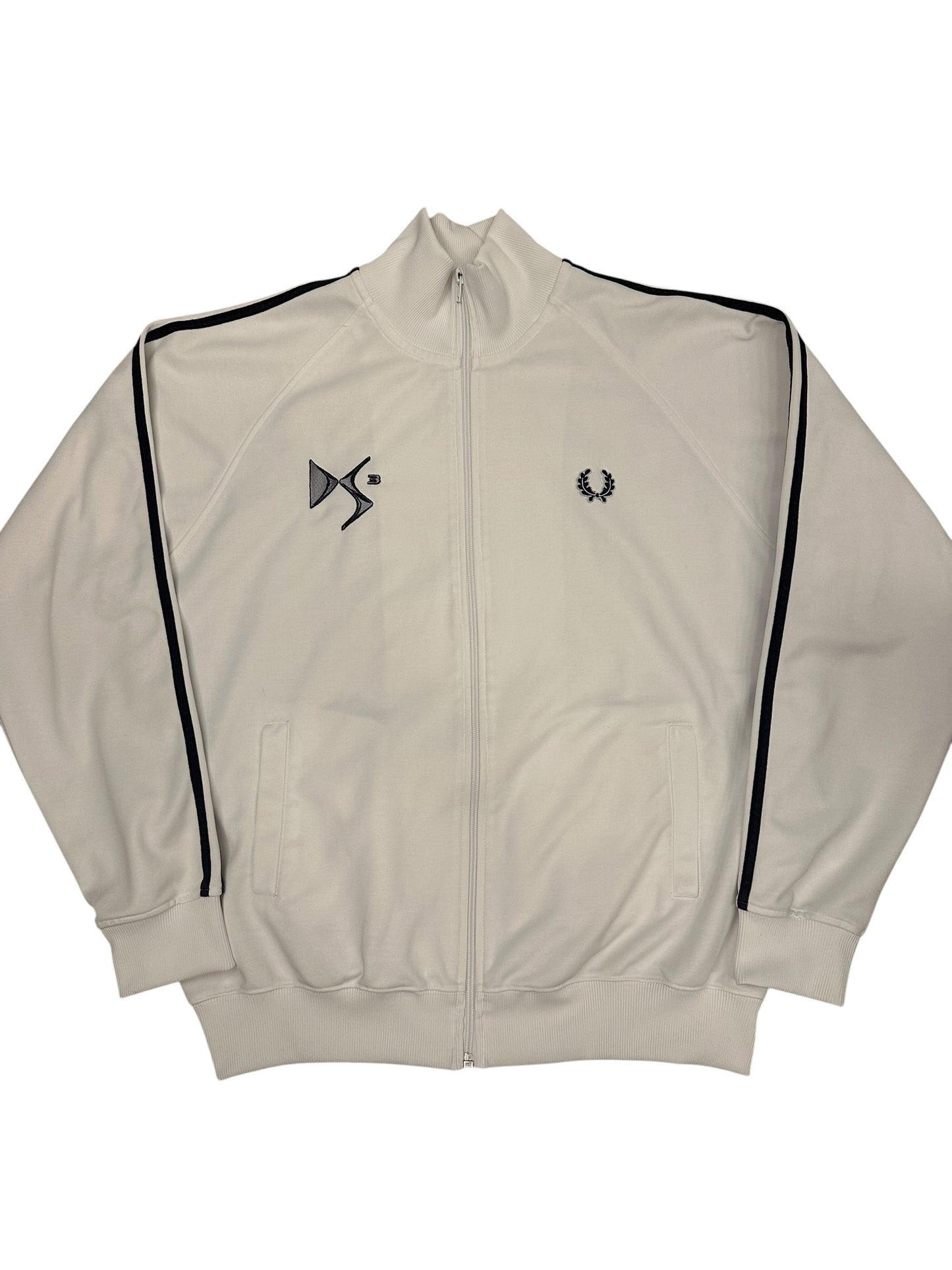 Fred Perry x Citroën Trainingsjacke Taped Weiß Schwarz L