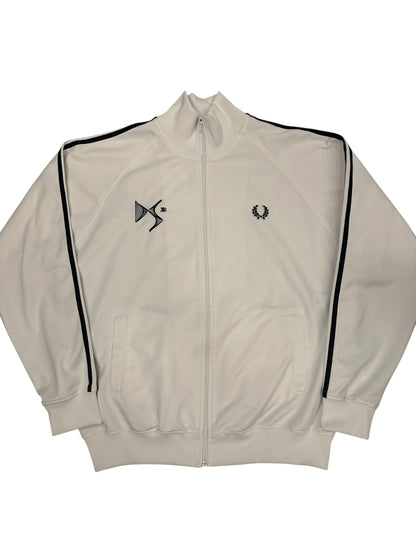 Fred Perry x Citroën Trainingsjacke Taped Weiß Schwarz L