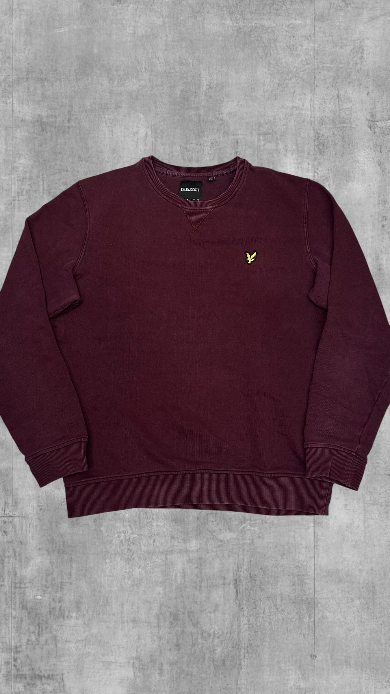 Lyle & Scott Sweatshirt Weinrot M