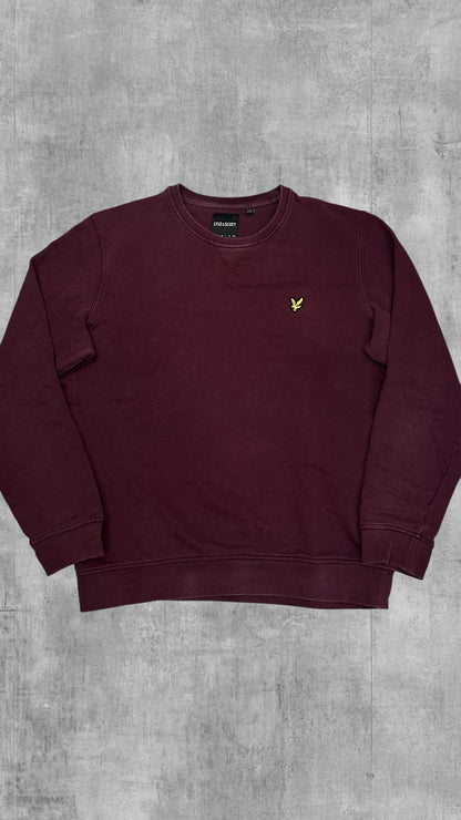Lyle & Scott Sweatshirt Weinrot M