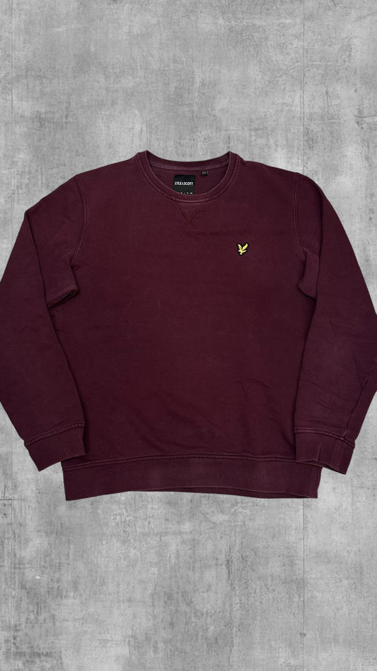 Lyle & Scott Sweatshirt Weinrot M