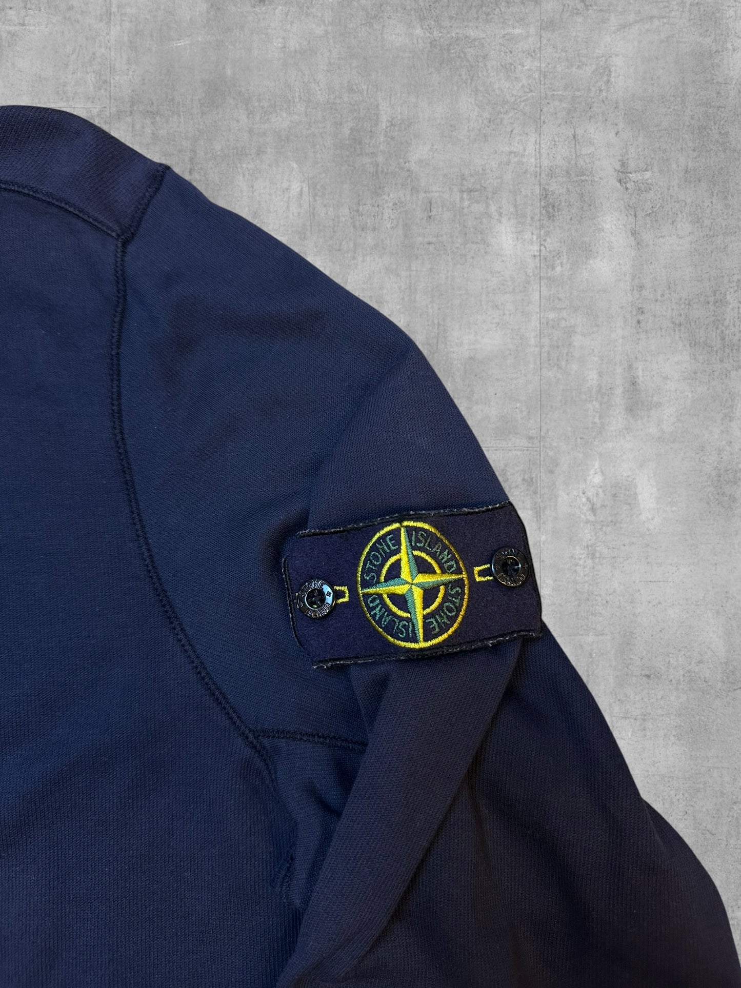 Stone Island Zip Rollkragenpullover Trainingsjacke Navy Blau XL
