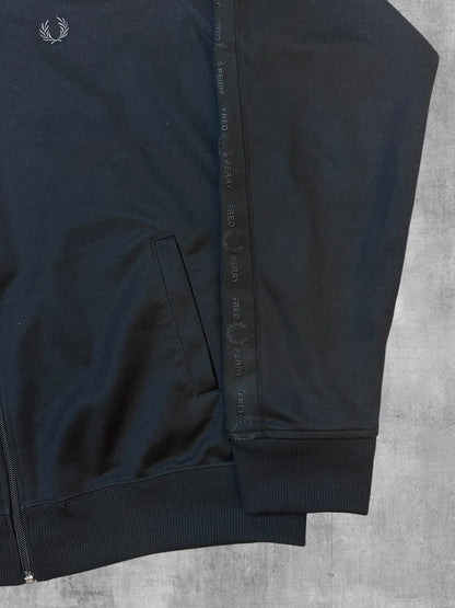 Fred Perry Trainingsjacke Taped Black on Black L (sehr selten)