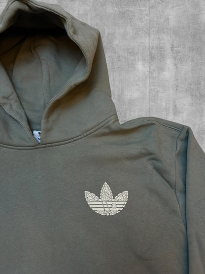 Adidas Backprint Hoodie Khaki M