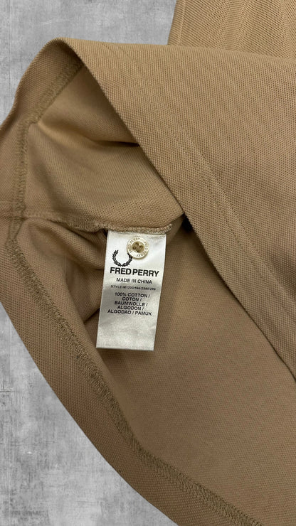 Fred Perry Polo Shirt Braun Schwarz M