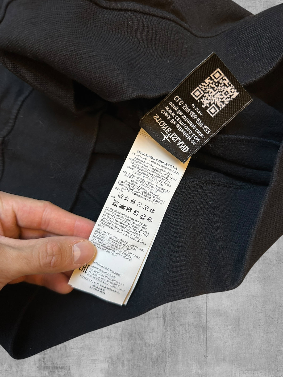 Stone Island Sweatshirt Schwarz M