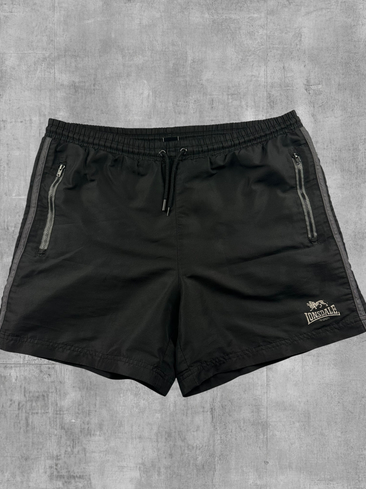 Lonsdale London Mesh Shorts kurze Hose Schwarz M