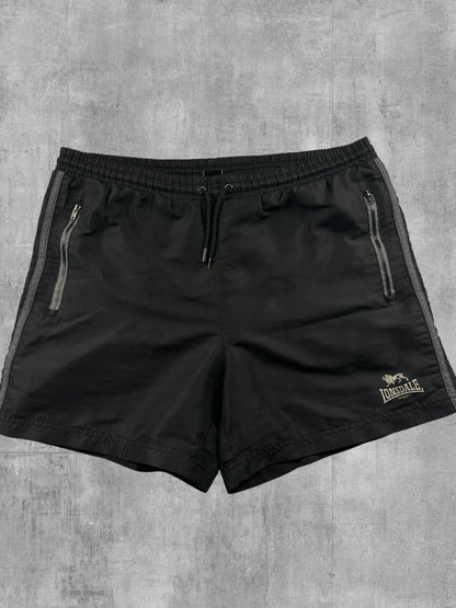 Lonsdale London Mesh Shorts kurze Hose Schwarz M