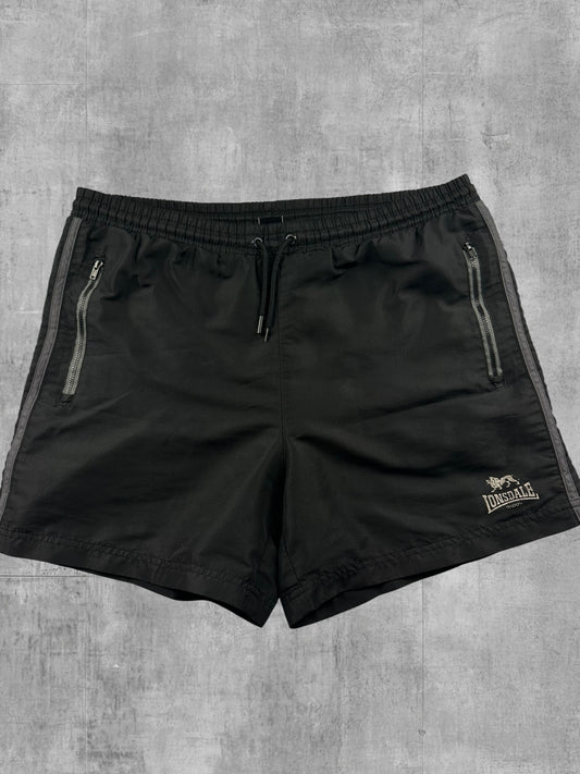 Lonsdale London Mesh Shorts kurze Hose Schwarz M