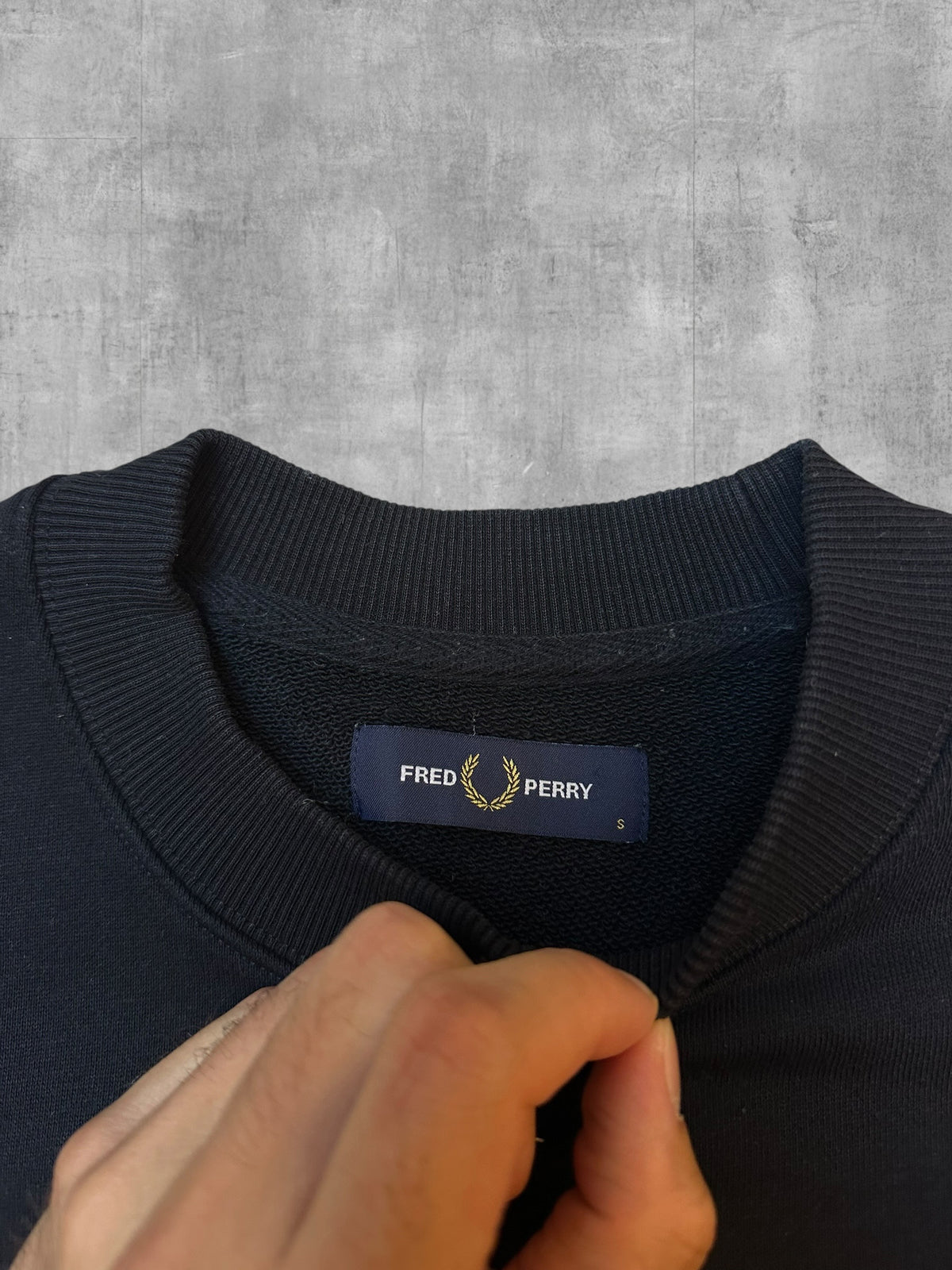 Fred Perry Sweatshirt Schwarz S