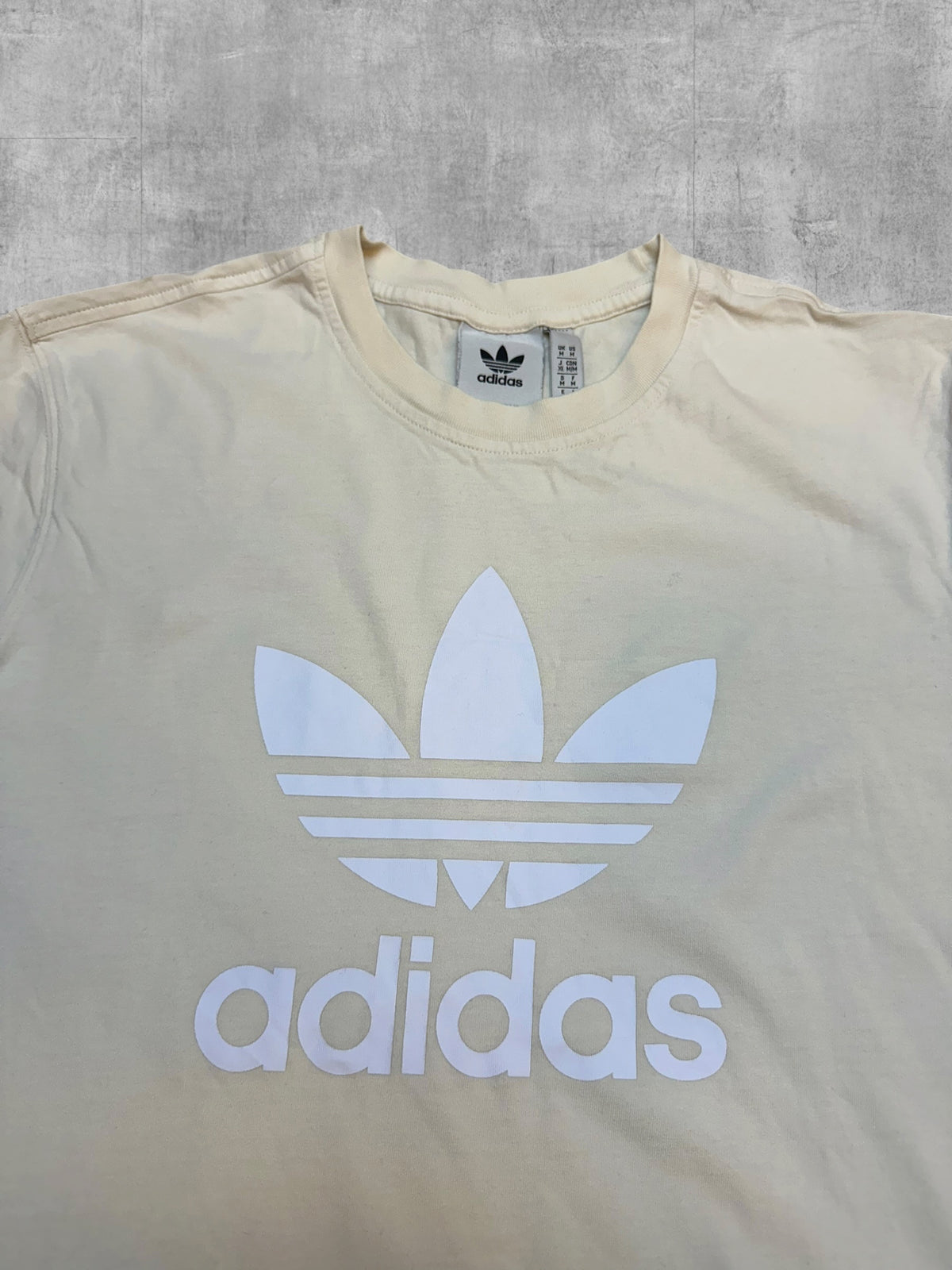 Adidas T-shirt Creme Weiß M
