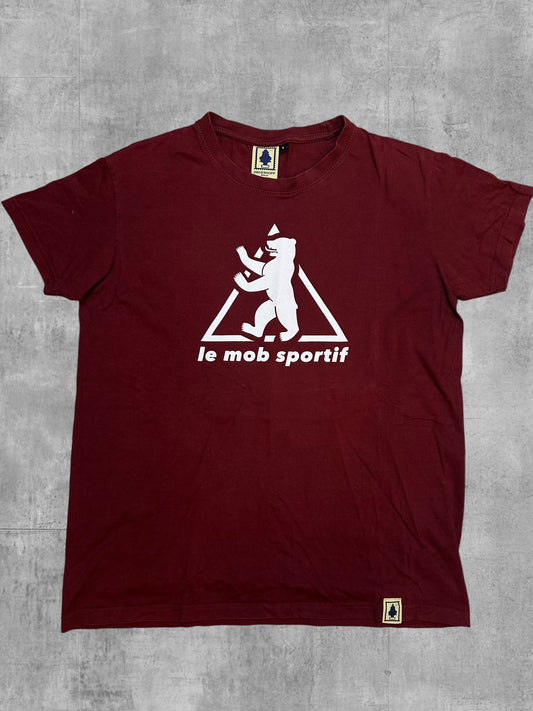 Dreierhopp T-shirt Bordeaux Bianco S