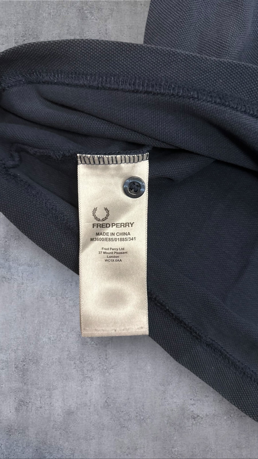 Fred Perry Polo Shirt Navy Blau M