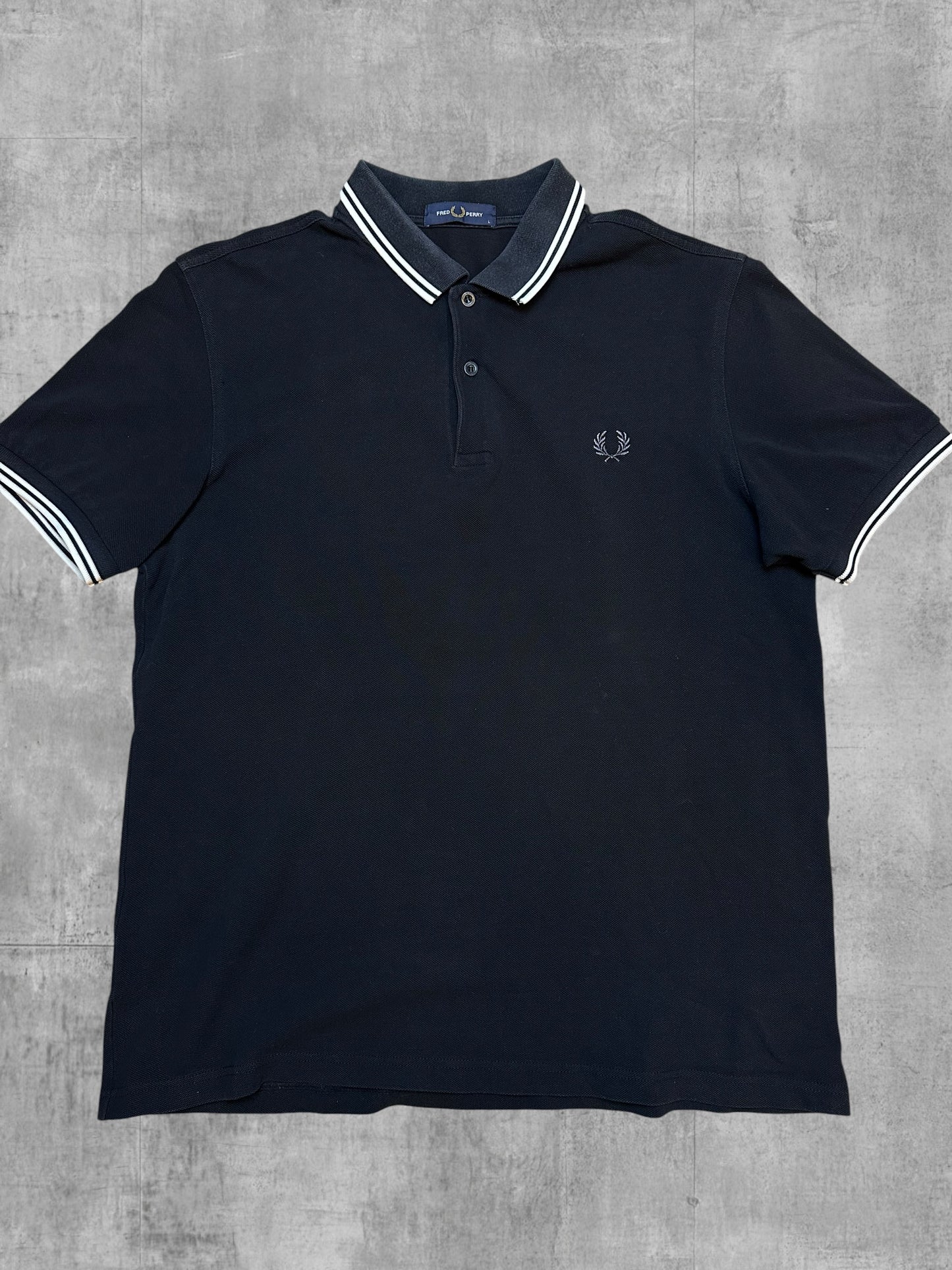 Fred Perry Polo Shirt Schwarz L