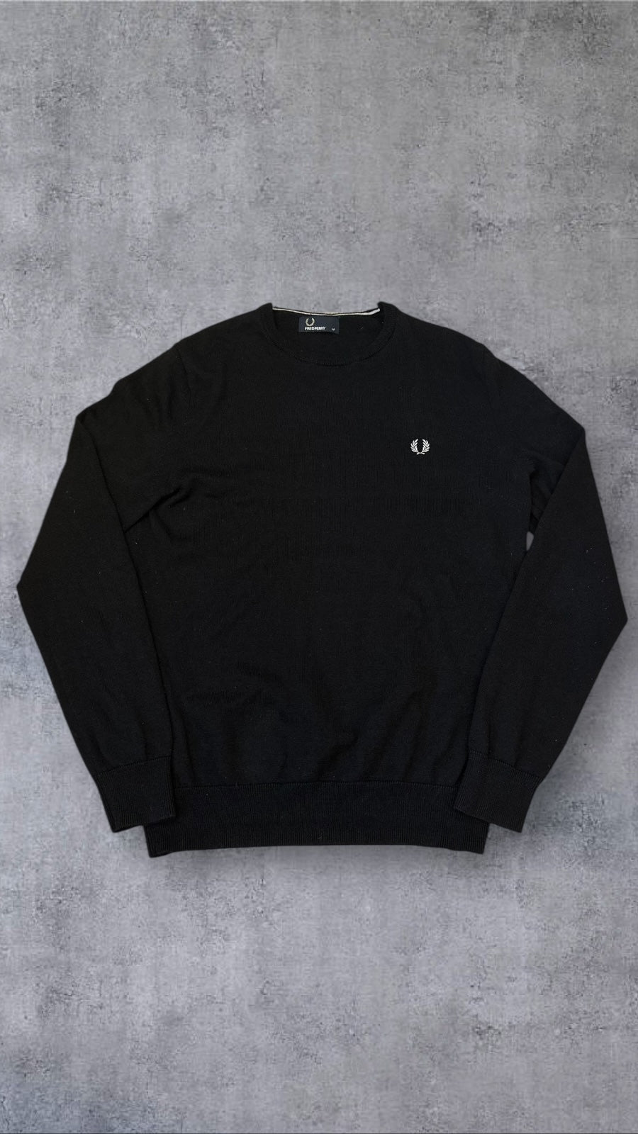Fred Perry Sweatshirt Schwarz M