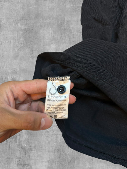 Fred Perry Polo Shirt Schwarz Blau S