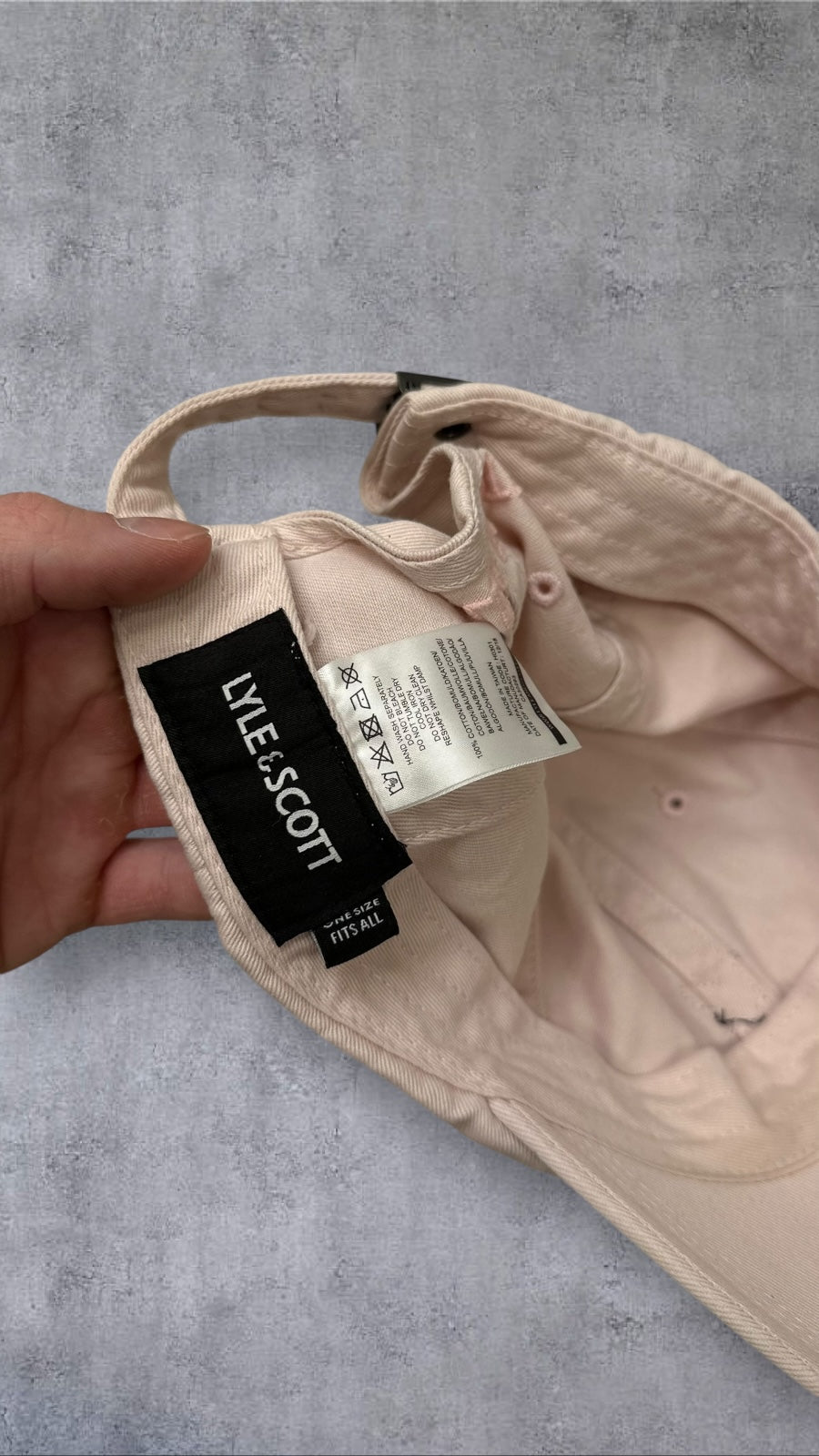 Lyle & Scott Cap Mütze Rosa Weiß