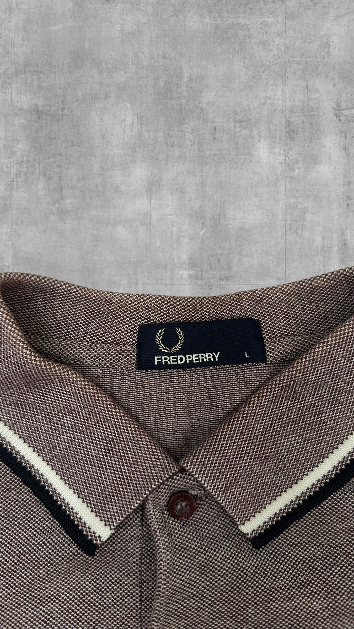 Fred Perry Polo Shirt Rose grau L