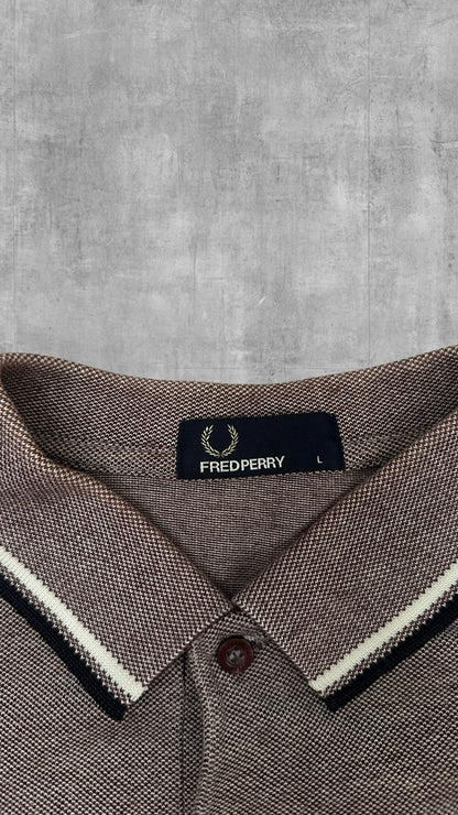 Fred Perry Polo Shirt Rose grau L
