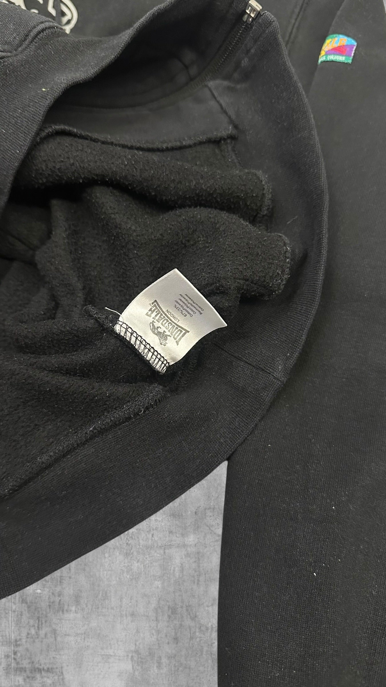 Lonsdale London Zip Hoodie Schwarz S