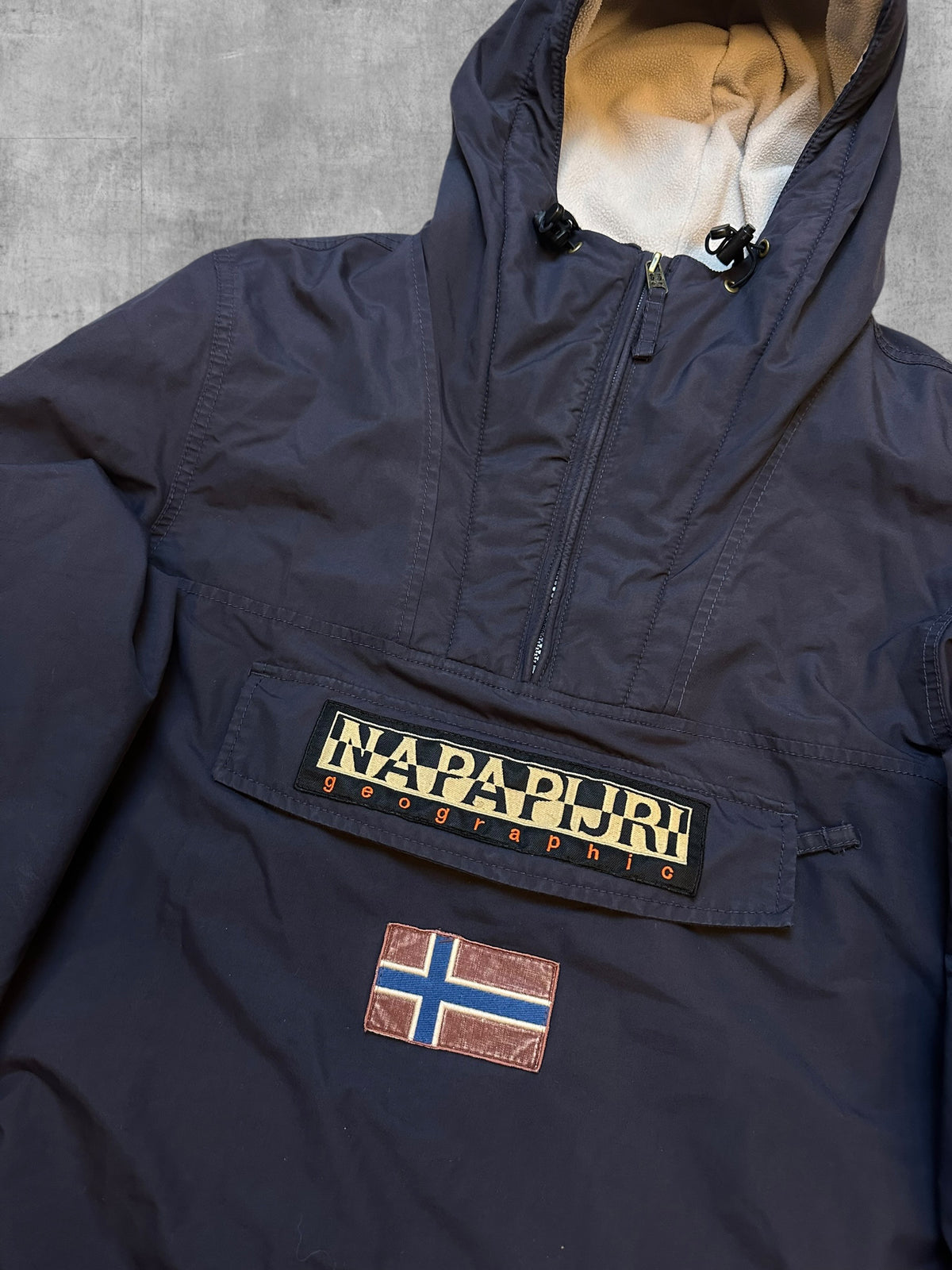 Napapijri Jacke Windbreaker gefüttert Schwarzblau L
