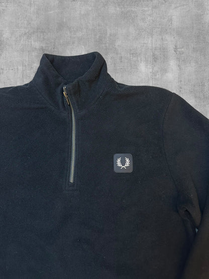 Fred Perry TeddyHalf Quarter zip Pullover Schwarz M