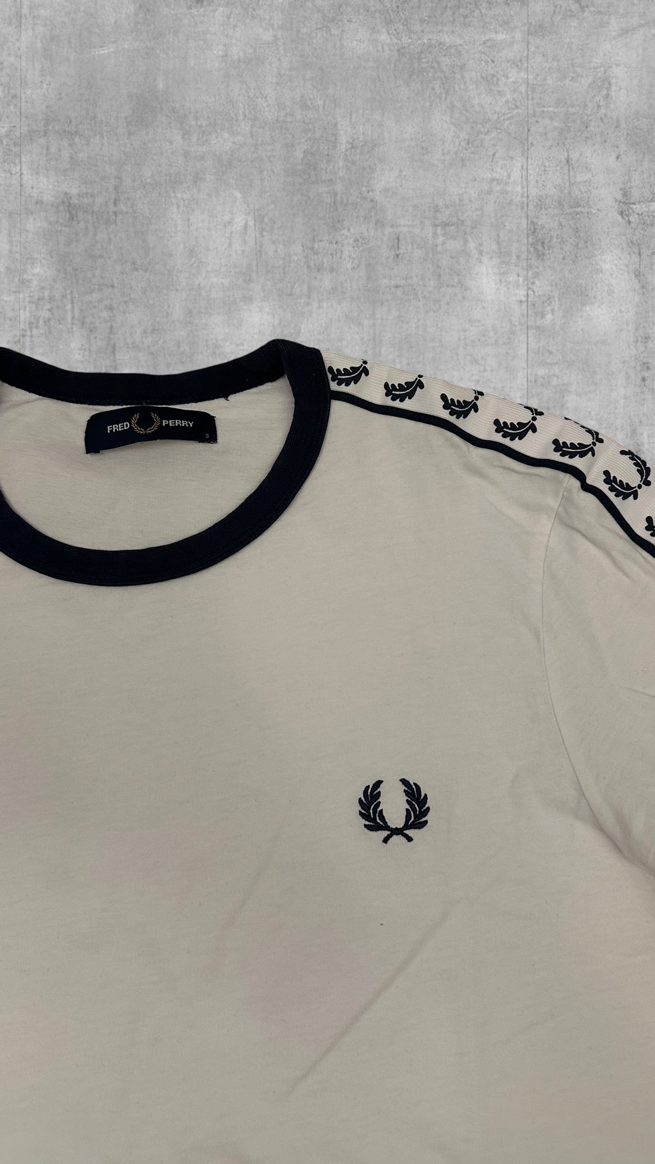 Fred Perry T-shirt Taped Weiß S