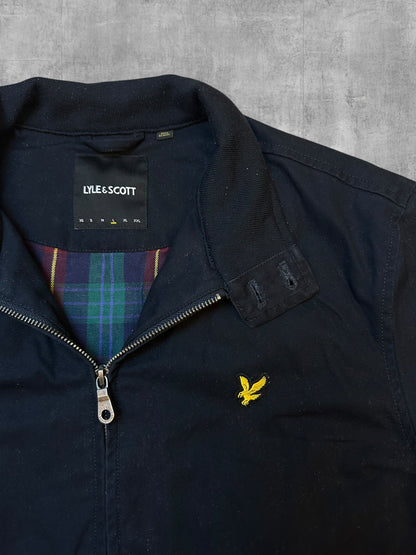 Lyle & Scott Harrington Bomber Jacke Schwarz L