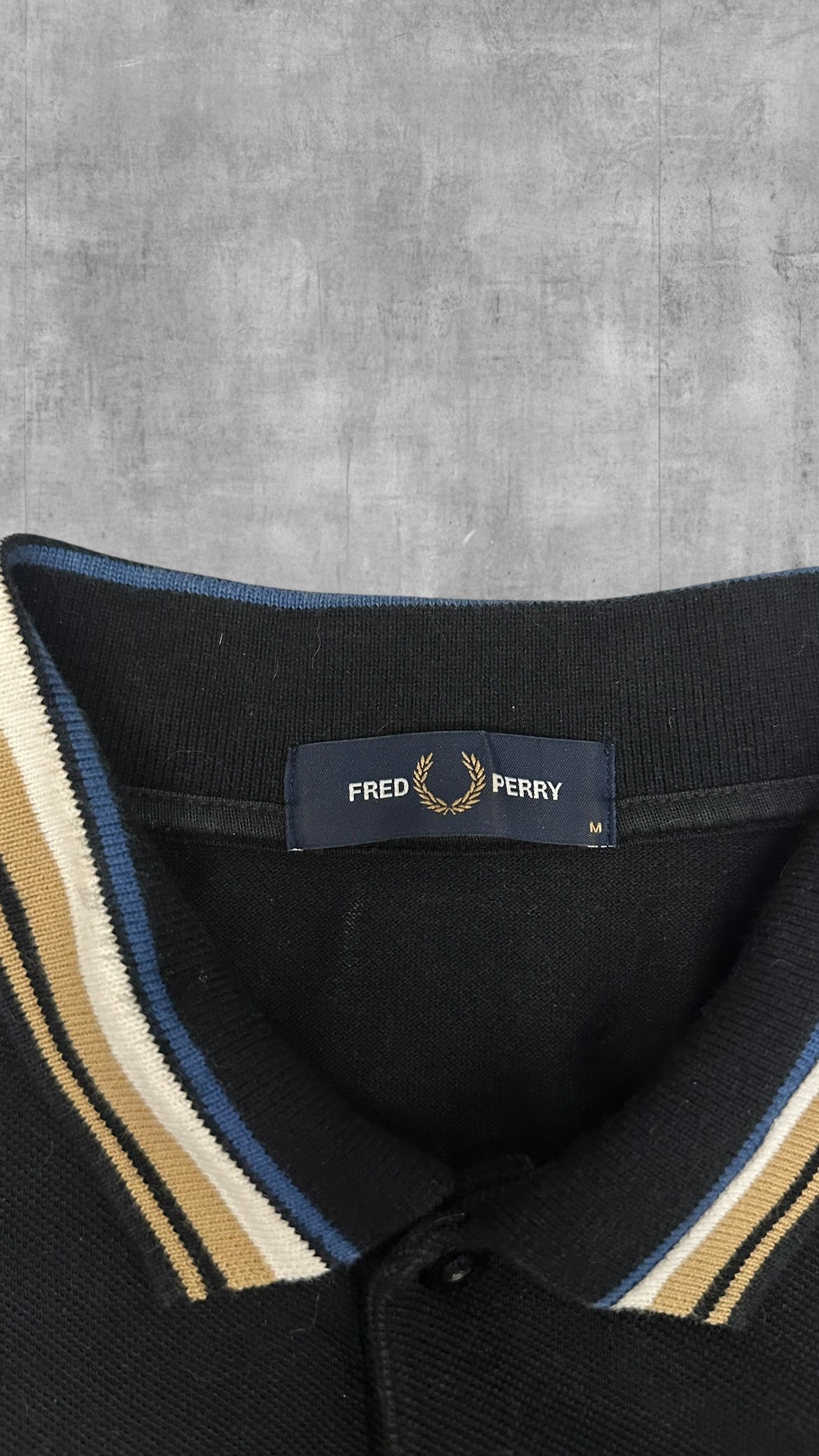 Fred Perry Polo Shirt Schwarz M