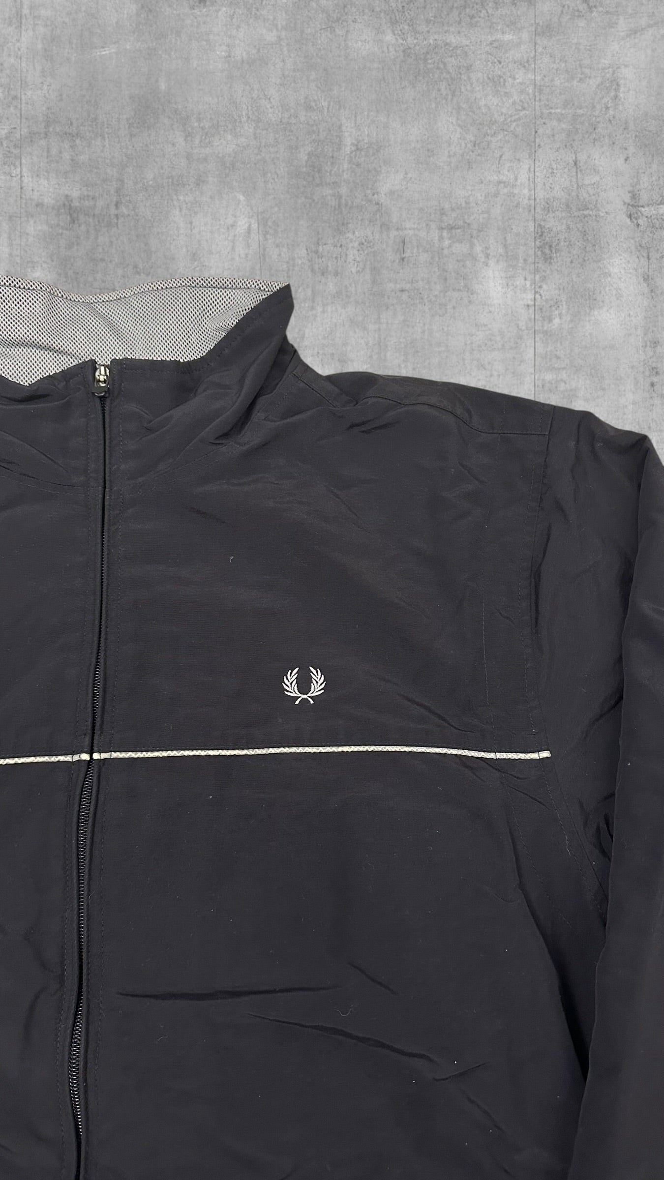 Fred Perry Regenjacke Windbreaker Schwarzblau XL