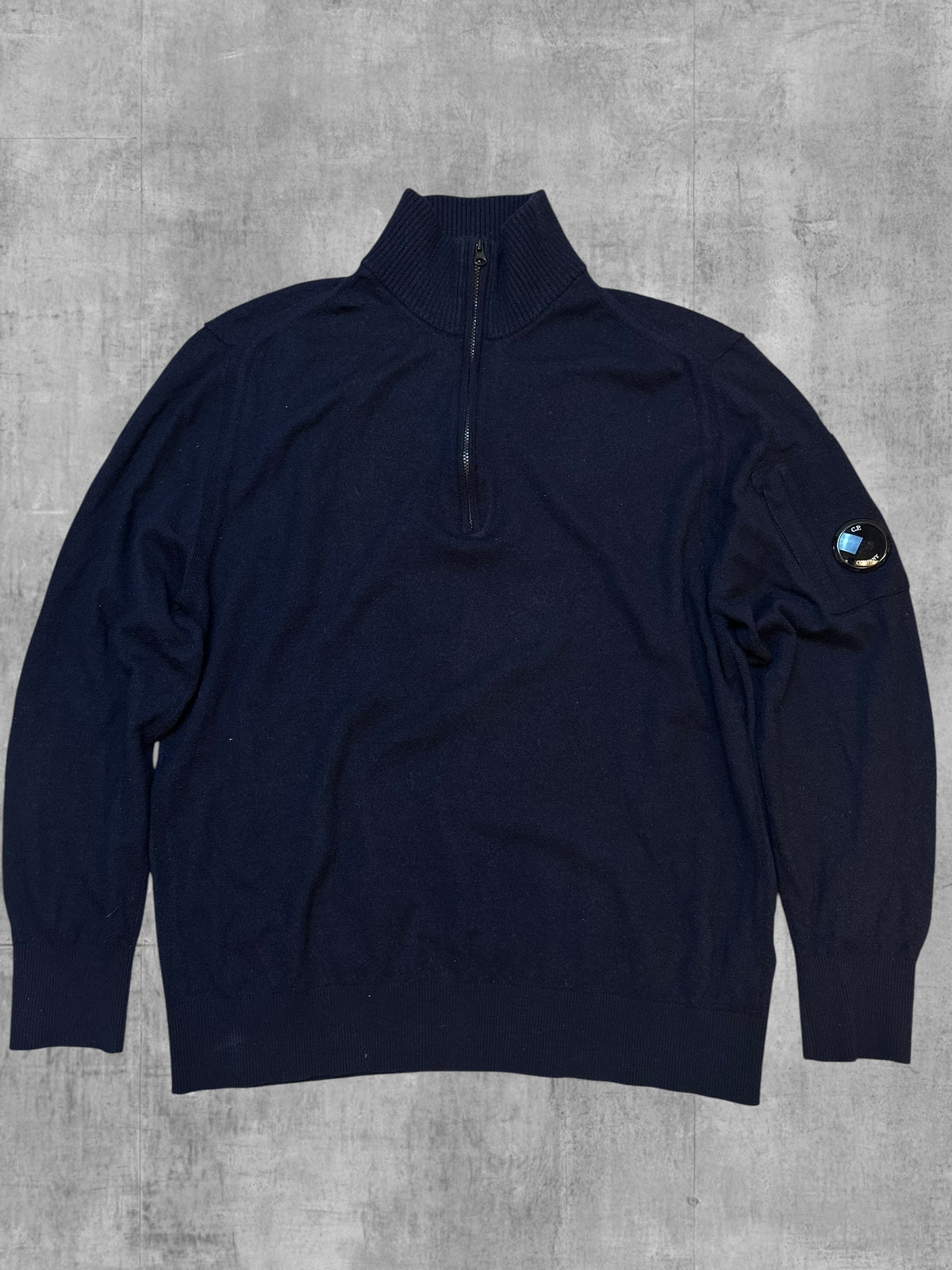 C.P. Company Half Zip Rollkragenpullover Schwarz L - XL
