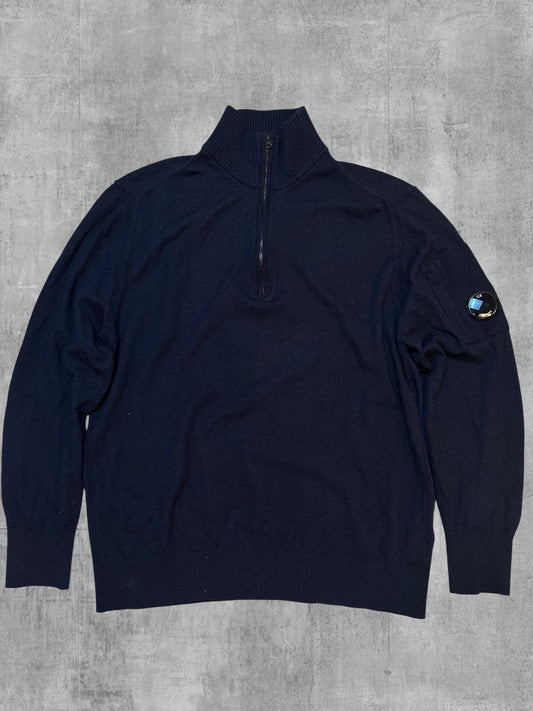 C.P. Company Half Zip Rollkragenpullover Schwarz L - XL