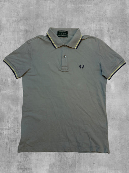 Fred Perry Polo Shirt Grau Schwarzblau M